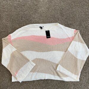 Torrid Intarsia Off Shoulder Sweater Womens 00 Sierra Slopes Neutrals Relaxed